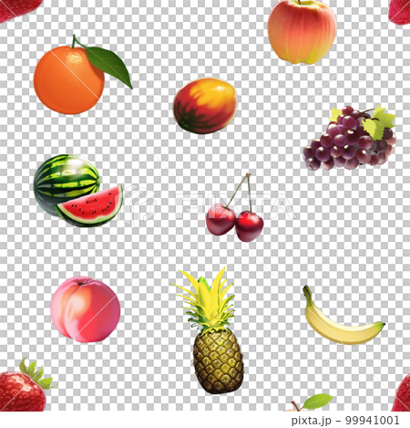 シームレスなフルーツのイラスト 99941001