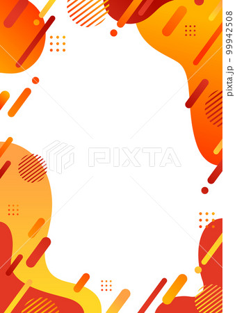 赤色の幾何学パターンの背景素材 99942508