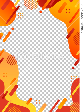 赤色の幾何学パターンの背景素材 99942508