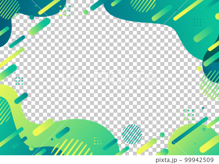 緑色の幾何学パターンの背景素材 99942509