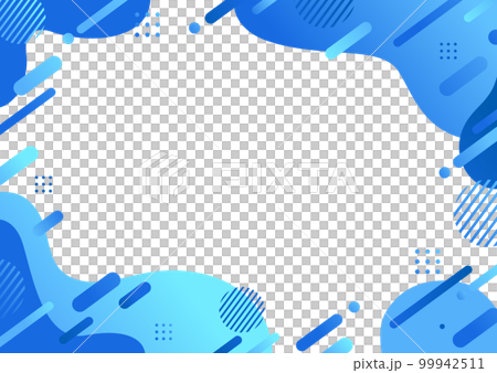 青色の幾何学パターンの背景素材 99942511