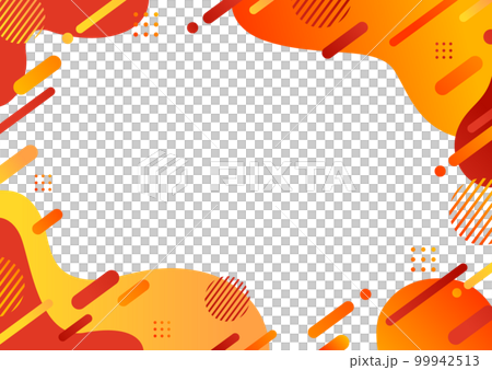 赤色の幾何学パターンの背景素材 99942513