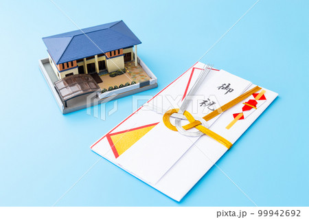 新築祝い　ブルーバック 99942692