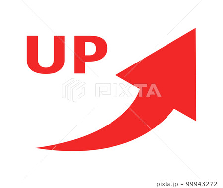 UP：赤い矢印のアイコン 99943272