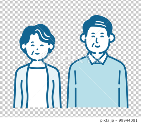 Smiling elderly couple 99944081