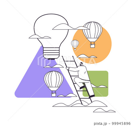 businessman climbing ladder to find lightbuld creative idea inspiration imagination new innovative project opportunity businessman climbing ladder to find lightbuld creative idea inspiration imagination new innovative project opportunity 99945896