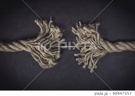 hemp rope about to break 99947357