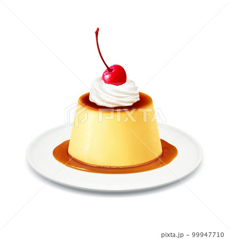プリンのイラスト リアル 99947710