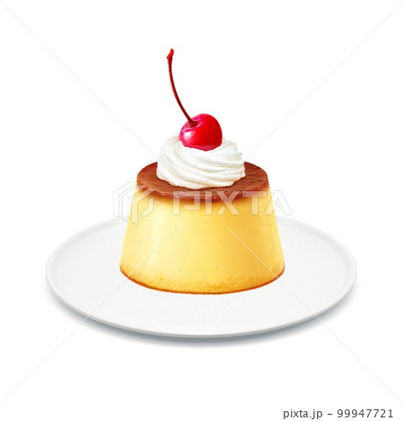 プリンのイラスト リアル 99947721