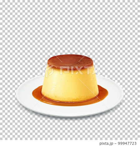 Realistic pudding illustration Realistic pudding illustration 99947723