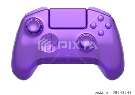 Realistic video game joystick in trendy style glassmorphism or frosted glass 99948248