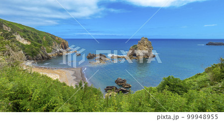 Islote de los Picones, Beach of Castiellu, Asturias, Spain Islote de los Picones, Beach of Castiellu, Asturias, Spain 99948955