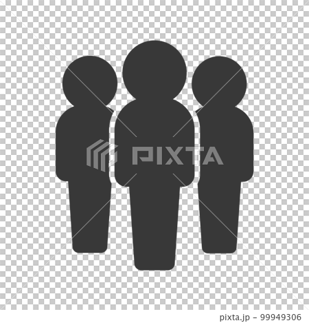立っている3人の人のアイコン･ピクトグラム - チーム･集団のイメージ 99949306