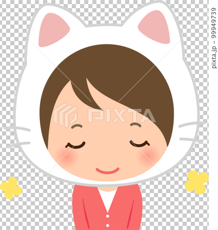 woman with cat 99949739