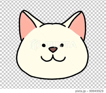 白い柴犬の顔アイコン 99949929