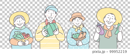 有新鮮蔬菜的農夫 99952219