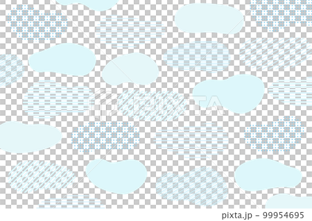 青い抽象的な模様 99954695