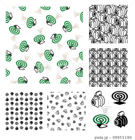 ユニークでカワイイ蚊取り線香の地紋, 99955190