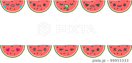 Watermelon cute expression Watermelon cute expression 99955333