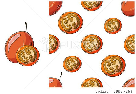 Seamless pattern for kitchen, restaurant or shop. Set in hand draw style Seamless pattern for kitchen, restaurant or shop. Set in hand draw style 99957263