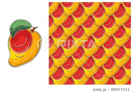 Seamless pattern for kitchen, restaurant or shop. Set in hand draw style Seamless pattern for kitchen, restaurant or shop. Set in hand draw style 99957331