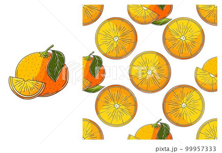 Seamless pattern for kitchen, restaurant or shop. Set in hand draw style 99957333