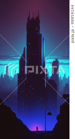 Neon city. Generative Ai image Neon city. Generative Ai image 99959144