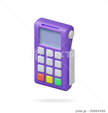 3D Payment Terminal Isolated 99964489