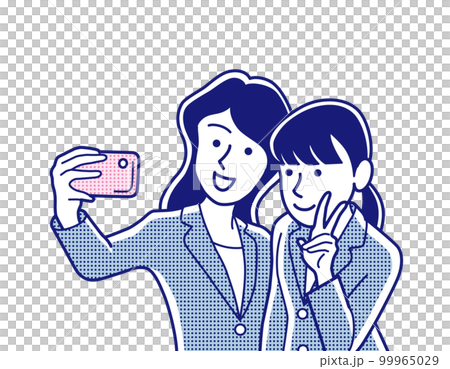 使用智能手機自拍的女商人 99965029