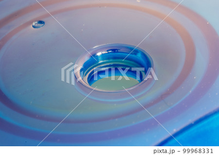 Hole in plastic bottle of cosmetic. Hole in plastic bottle of cosmetic. 99968331
