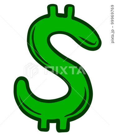 Money dollar symbol icon financial revenue cash abstract hand painting drawing illustration 99969769