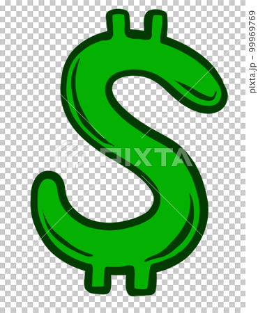 Money dollar symbol icon financial revenue cash abstract hand painting drawing illustration 99969769
