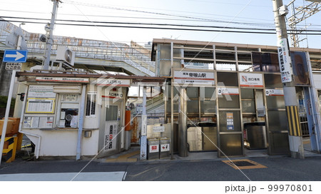 南海電鉄の帝塚山駅、高野山泉北高速線方面のりばの自動改札口 99970801