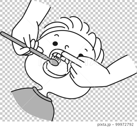 Finish polishing Mouth toothpaste_monochrome 99972792