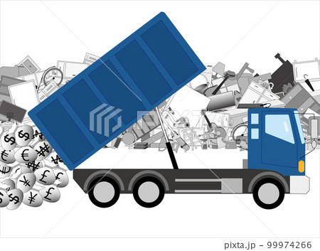 価値が下がったお金を廃棄する産業廃棄物の運搬業者。 価値が下がったお金を廃棄する産業廃棄物の運搬業者。 99974266