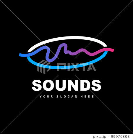 Sound Wave Logo, Equalizer Design, Music Wave Vibration, Simple Vector Icon With Line Style 99976308