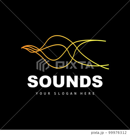 Sound Wave Logo, Equalizer Design, Music Wave Vibration, Simple Vector Icon With Line Style 99976312