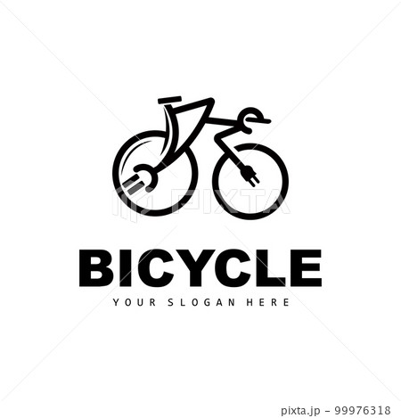 Electric Bicycle Logo, Vehicle Design, Sport Bike Vector, Bike Template Icon Illustration 99976318