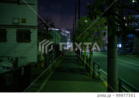 夜道　素材　イメージ 99977501