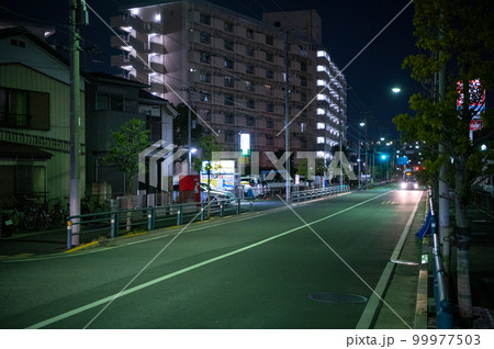 夜道　素材　イメージ 99977503