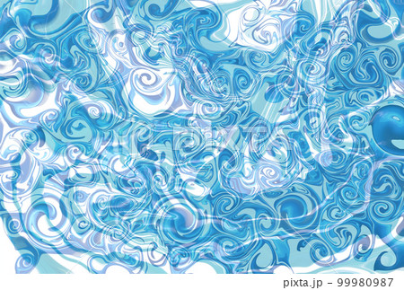 渦巻　マーブル　和柄　背景 99980987