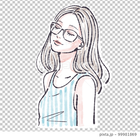 女性插畫素材 女性插畫素材 99981869