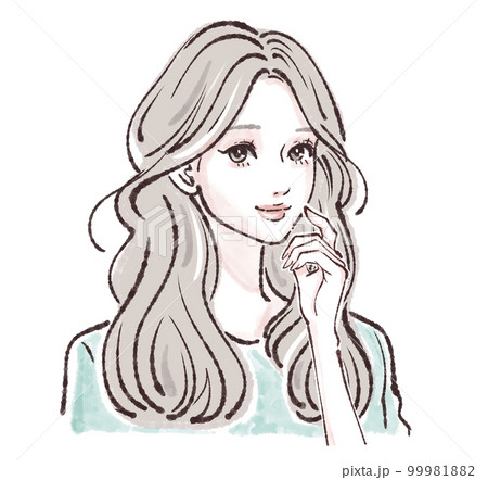 女性のイラスト素材 99981882