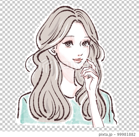 女性のイラスト素材 99981882