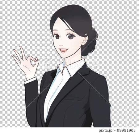 女性のイラスト素材 99981905