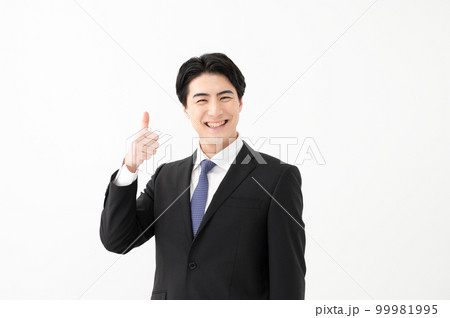 ビジネスマン ポートレート サムズアップ ビジネスマン ポートレート サムズアップ 99981995