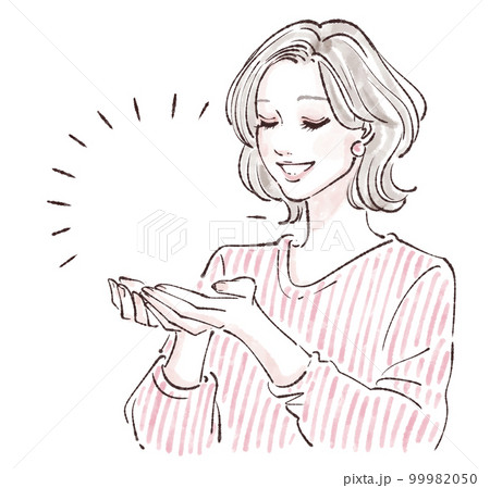 女性のイラスト素材 女性のイラスト素材 99982050