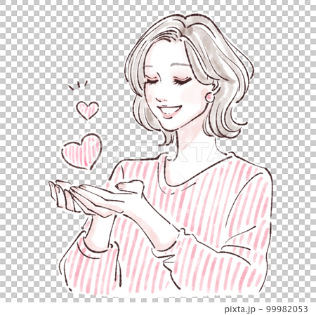 女性插畫素材 99982053