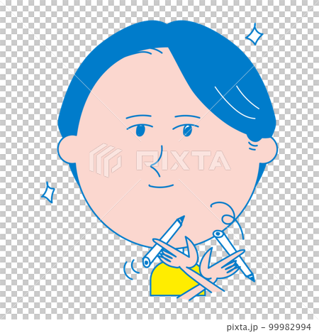 ペン回しをしながら見つめてくる人 ペン回しをしながら見つめてくる人 99982994