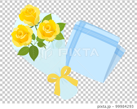 父親節禮物_玫瑰花束和手帕 父親節禮物_玫瑰花束和手帕 99984293